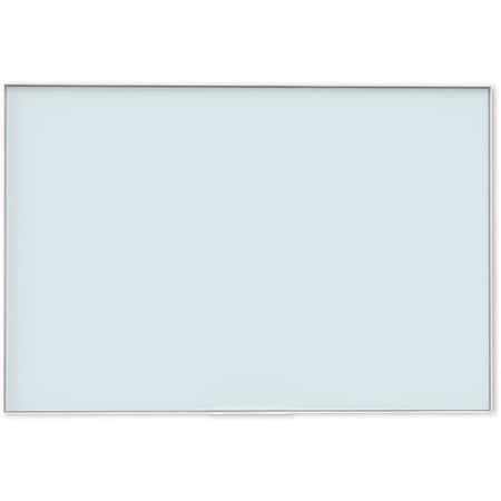 U Brands Dry-Erase Board, Glass, Aluminum Frame, 372inx48in, White UBR2827U0001